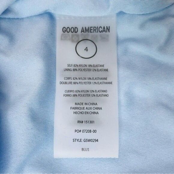 New! Good American Lounge One Piece High Waist High Cut Plunge Sexy Swimsuit XL - Picture 9 of 10